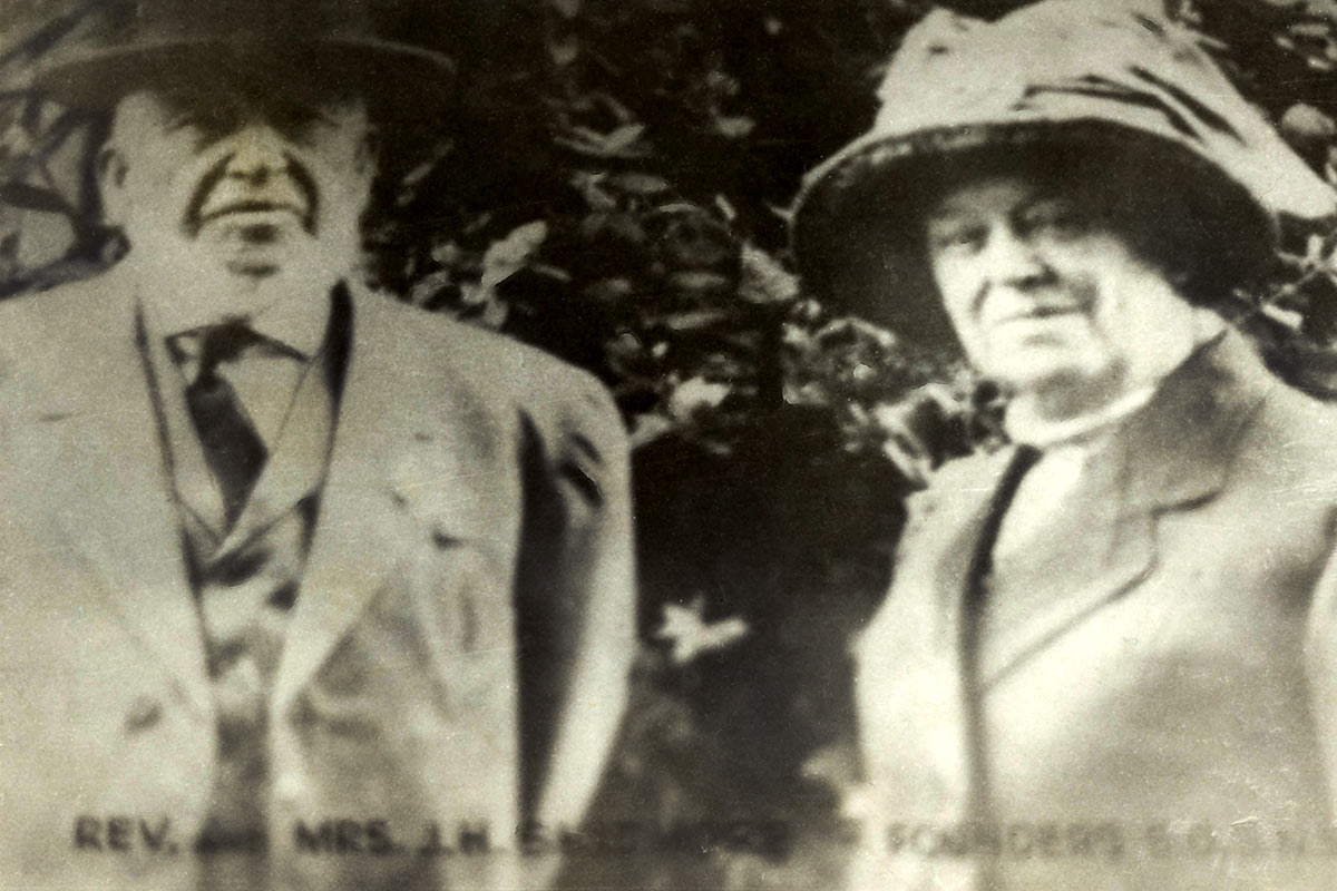 1872 The Rev-and Mrs J H Skidmore founders of SOSNS