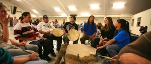 Native American Studies Class Drum Circle
