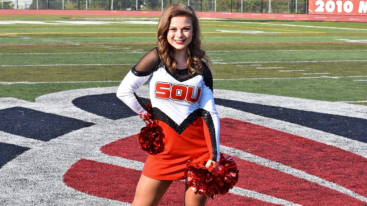 Mattie Motz SOU Communication Studies Degree Major Cheerleader