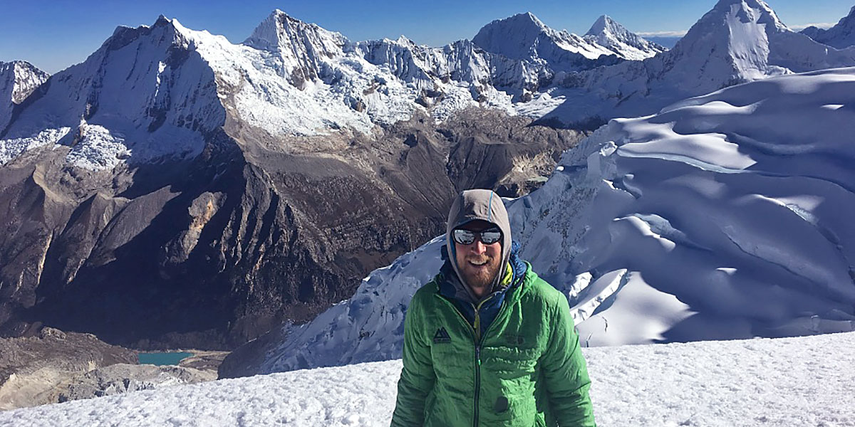 Climbing in the Cordillera Blanca Peru Victor McNeil Outdoor Adventure Leadership Alumni Bios SOU