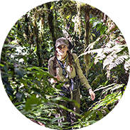 Hayley Ward Hiking in the jungle Outdoor Adventure Leadership Alumni SOU