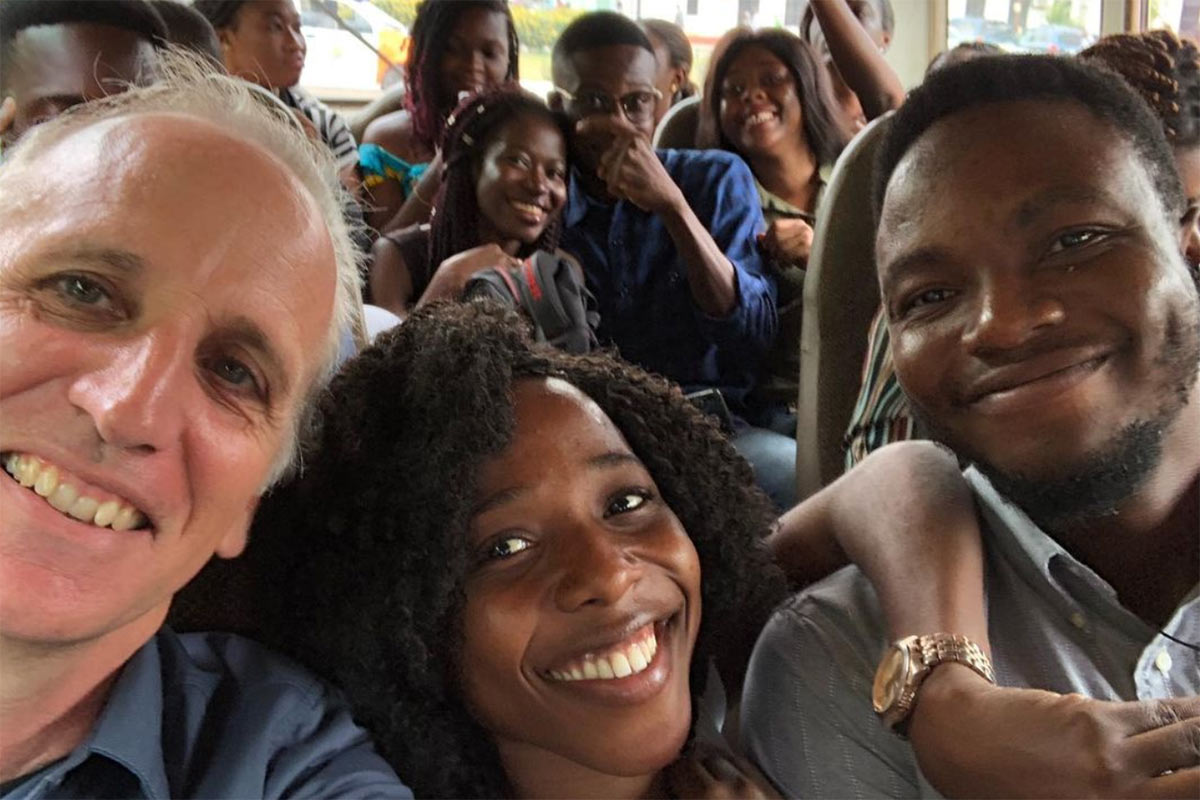 SOU Erik Palmer From Oregon to Ghana Bus Ride