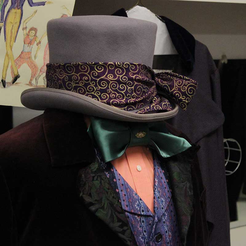 Costuming Project with Green Bow Tie and Hat