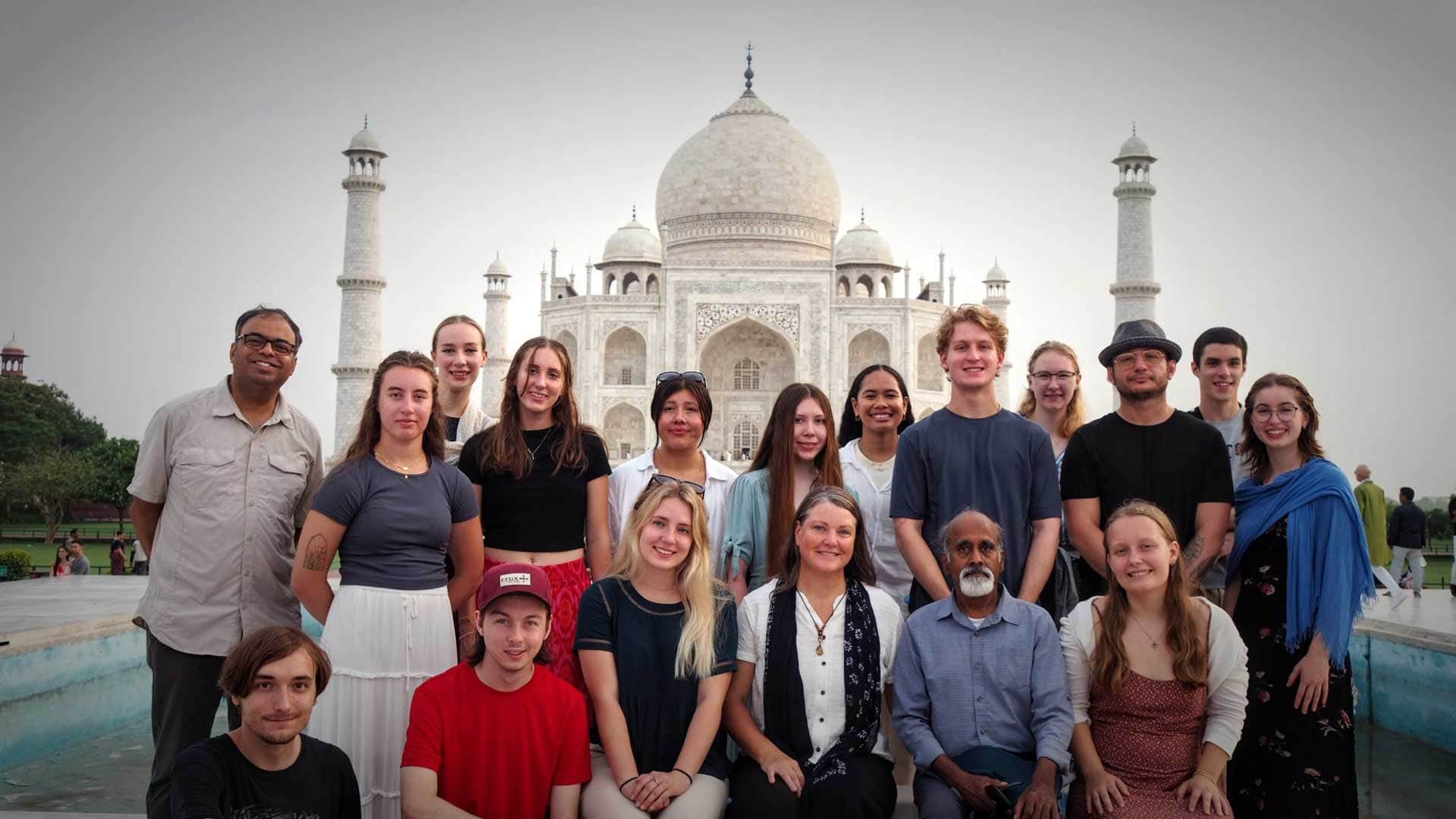 The Democracy Project Visits India SOU Students at the Taj Mahal