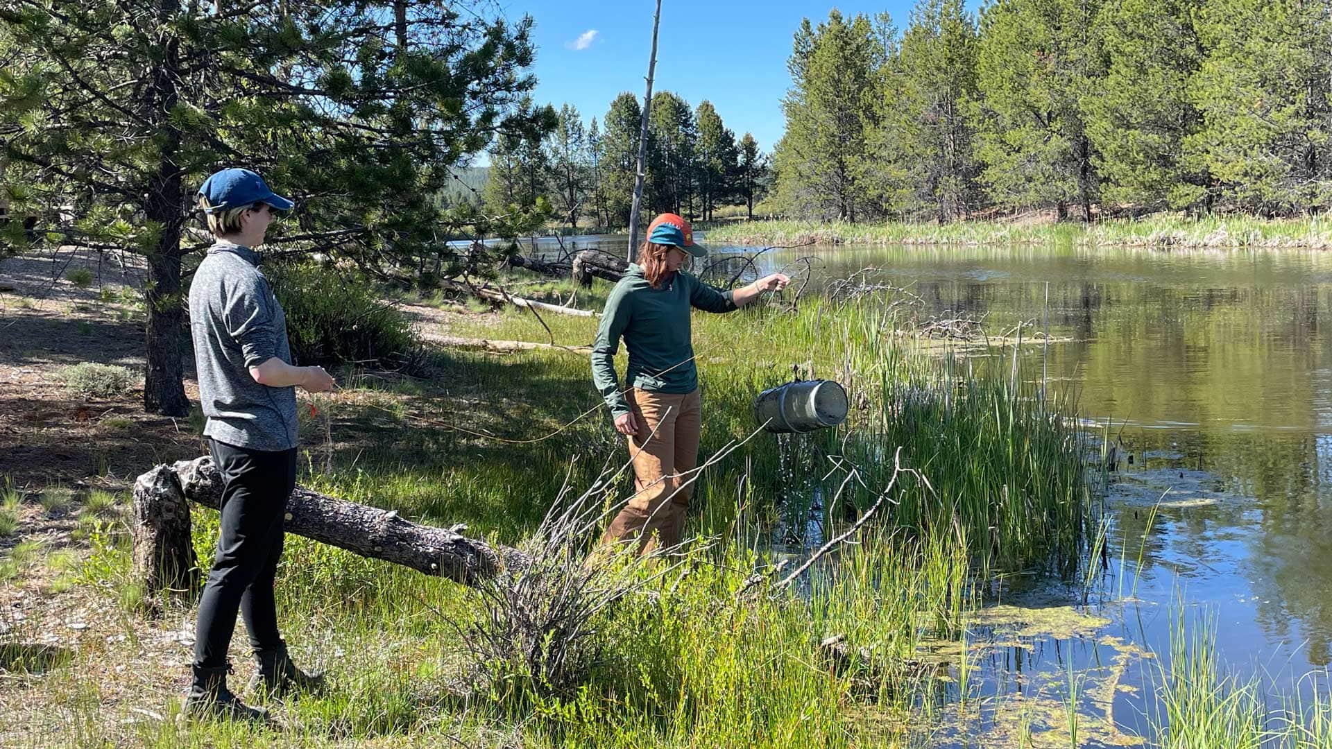 SOU students assist with faculty-led field research in Sunriver Oregon