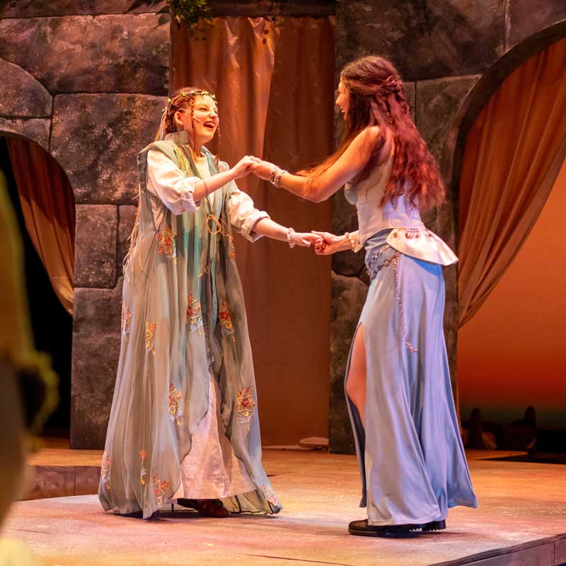 Two Ladies in costume from Pericles