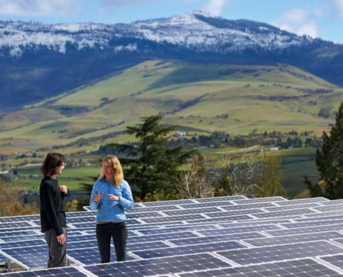 SOU Environmental Science and Policy solar panel farm at Southern Oregon University Meta