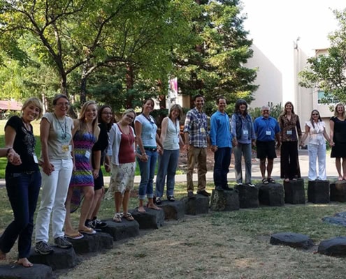 Certificate in Holistic Education Standing on stones together Meta