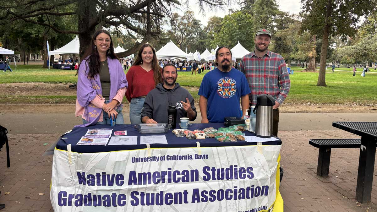 Native-American-Studies Graduate Student Association information booth