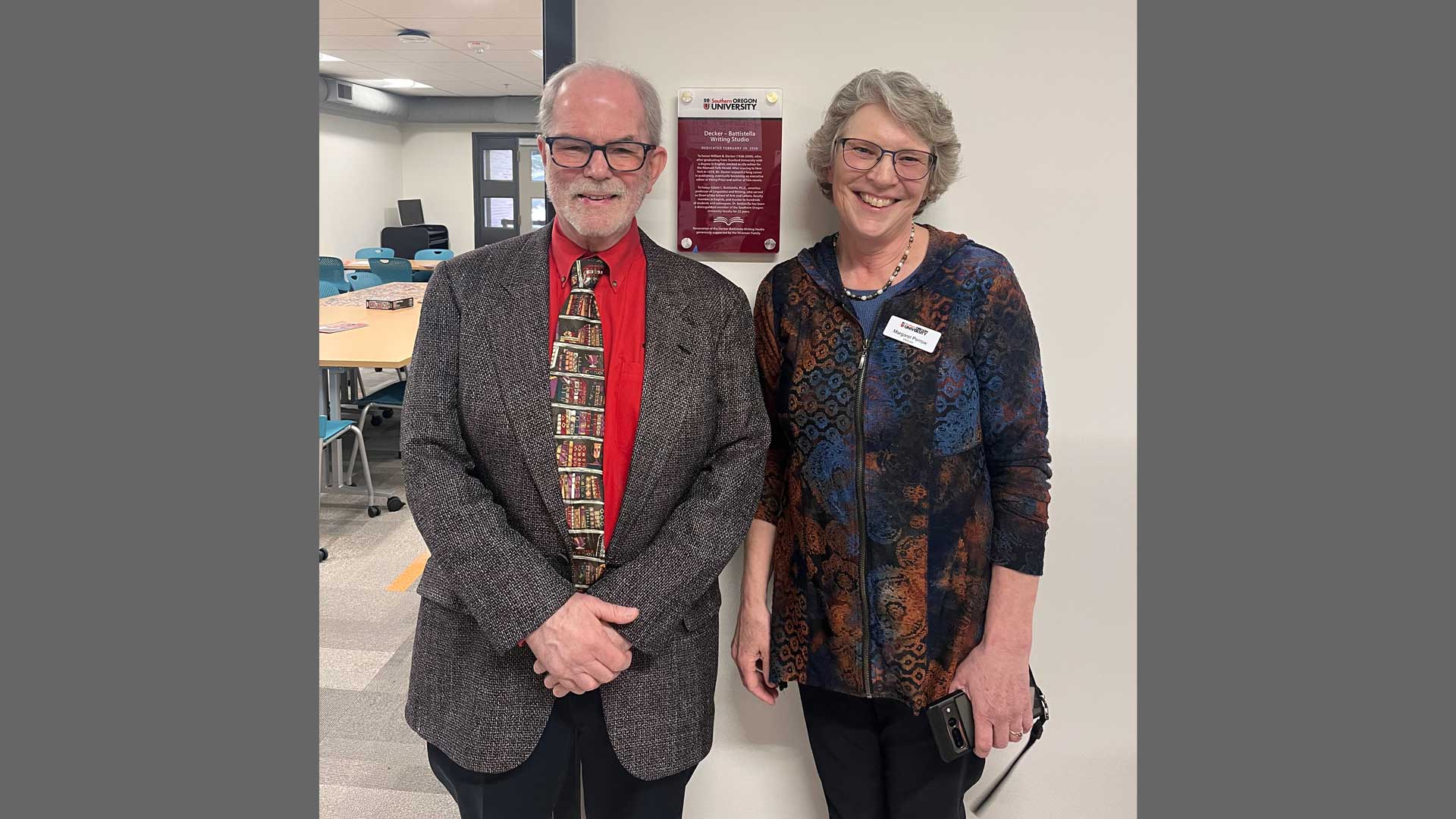 An Evening of Gratitude with the SOU English Program and Beyond Dr Edwin Battistella and Dr Margaret Perrow
