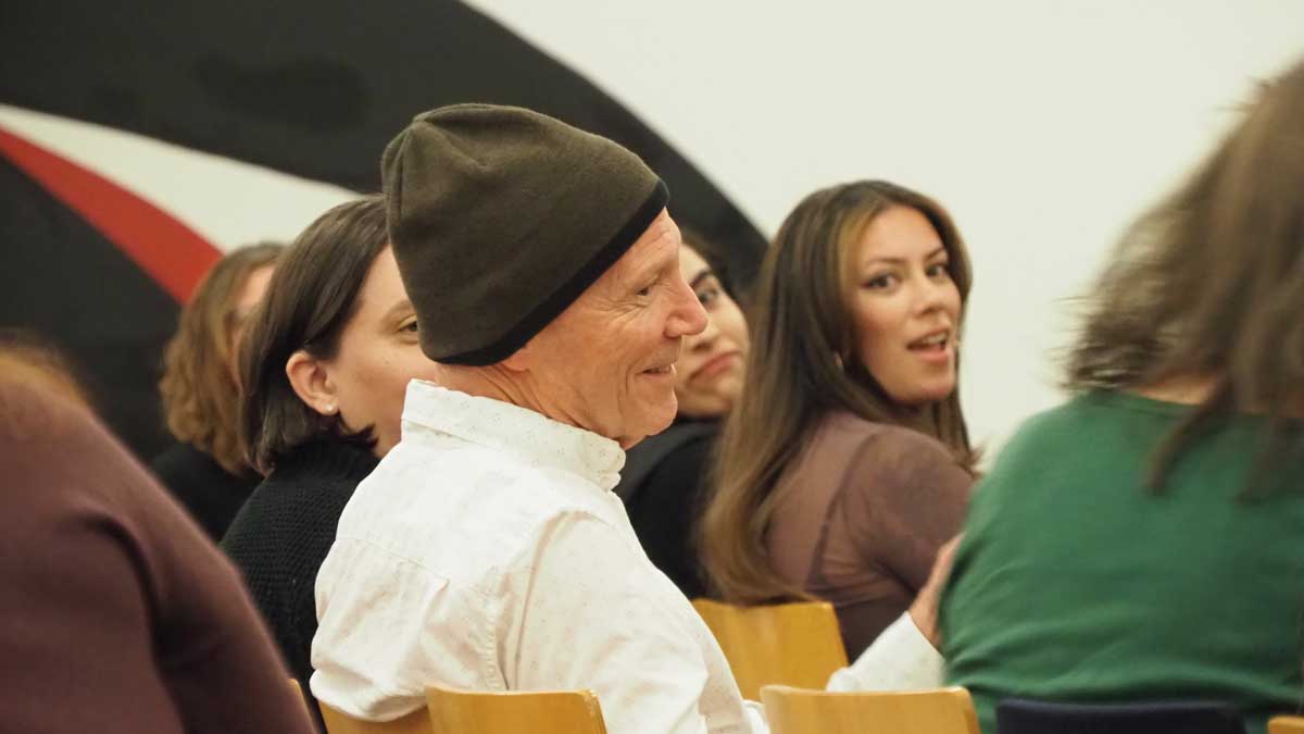 Steve and others in confrence audience