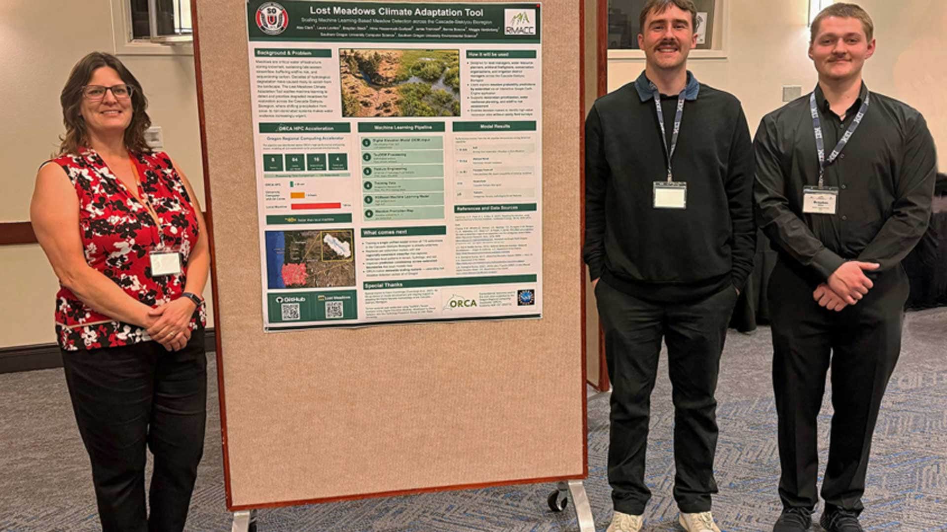 SOU students win best poster at high speed computing symposium