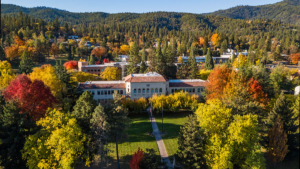 Southern Oregon University Aerial Image Fall Colors