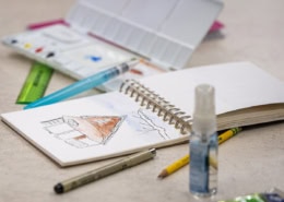 Travel Sketching House Drawing