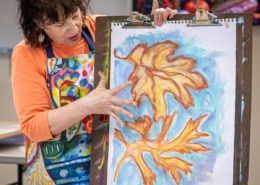 Watercolor Fall Leaf Art