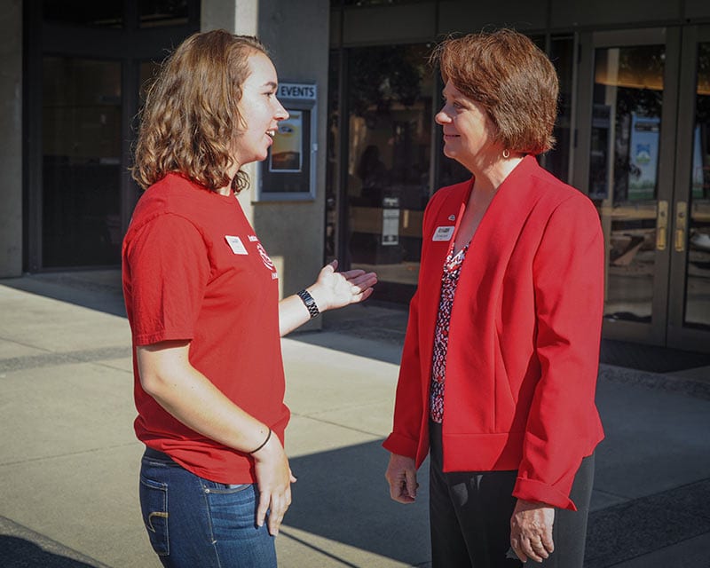 Southern Oregon University Presidential News Read More Linda Schott and Student
