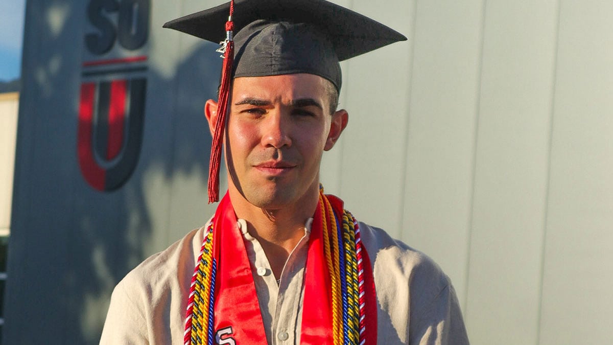 Scholar, athlete and changemaker Franco Fasoli at SOU Ashland